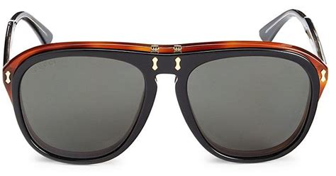 gucci flip up aviator sunglasses|Gucci aviator sunglasses women's.